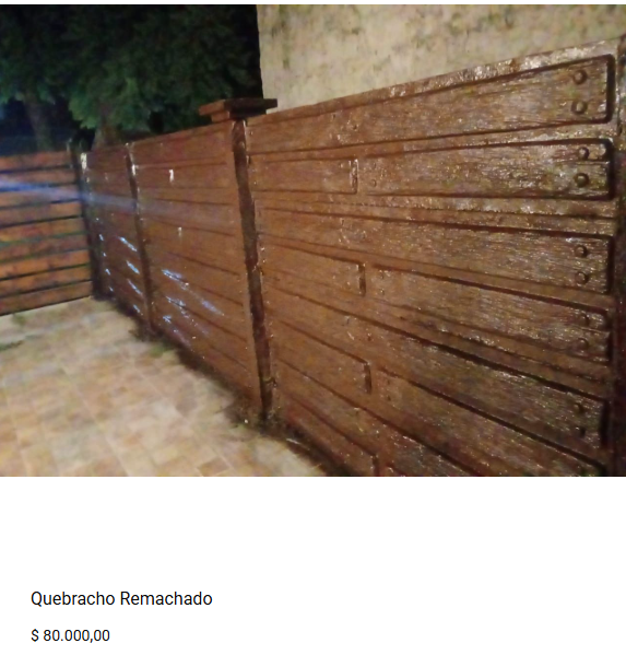 Panel premoldeado Quebracho Remachado
