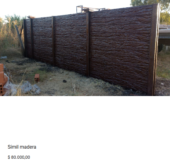 Panel premoldeado Símil Madera